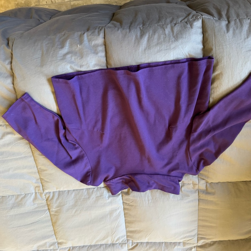 Purple crop top